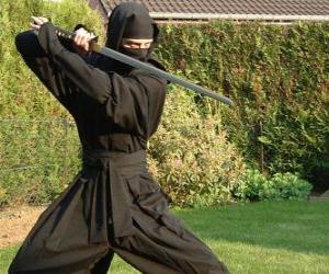 Puzzle Ninja πολεμιστής και ο αγώνας με την Katana